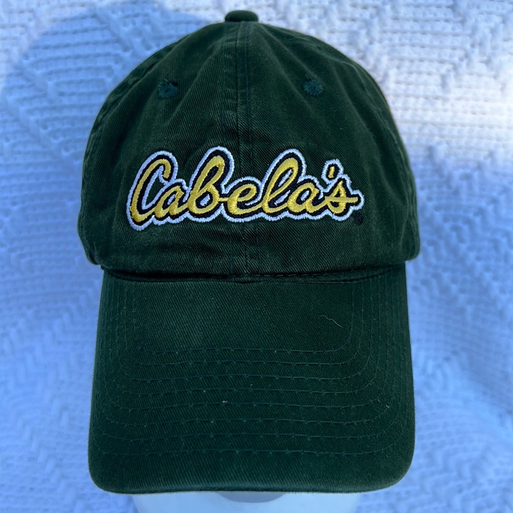 Cabela’s green and yellow adjustable cap